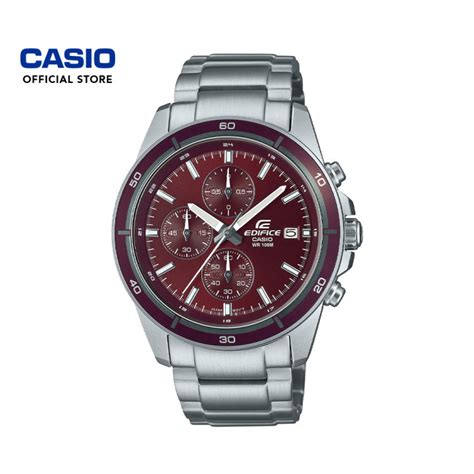 casio edifice efr 526d standard chronograph men s analog watch stainless steel band lazada