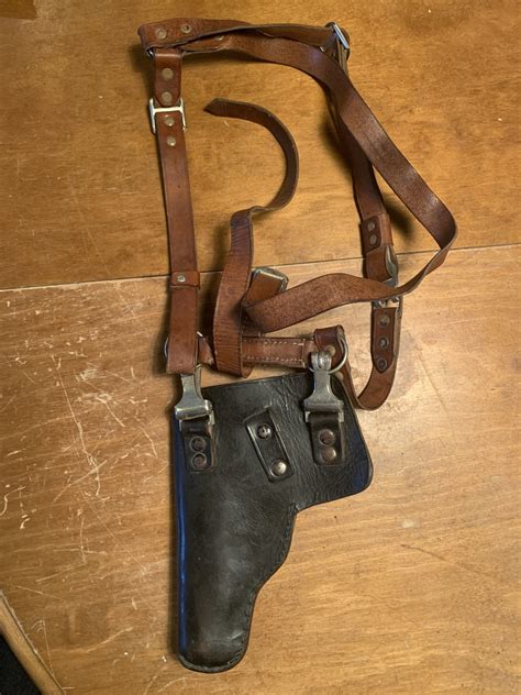 Vintage Walther Pp Ppk Leather Shoulder Holster S Skotf Ri Is