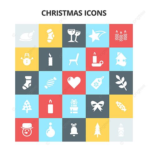 Christmas Icon Clipart Transparent Background Christmas Icons