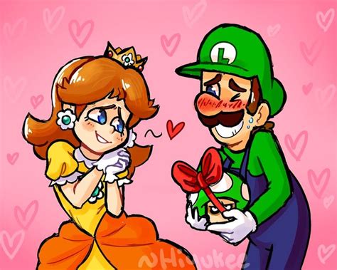 Happy Valentines Day By Hiyukee Super Mario Art Luigi And Daisy