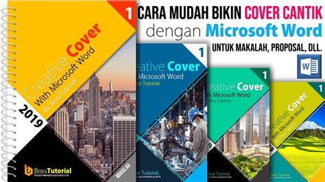 Cara Membuat Cover Makalah Proposal Yang Menarik Dengan Word Youtube