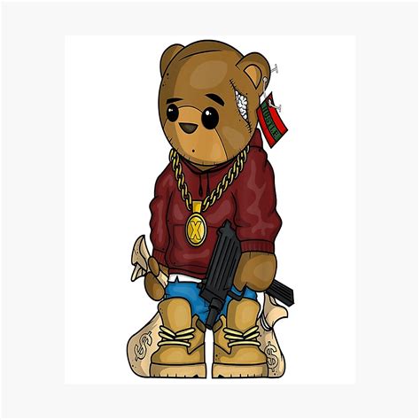 Gangster Teddy Bear Clip Art
