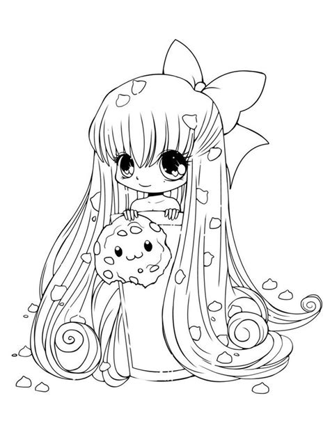 Anime Cat Coloring Page Chibi Coloring Pages Cute Coloring Pages