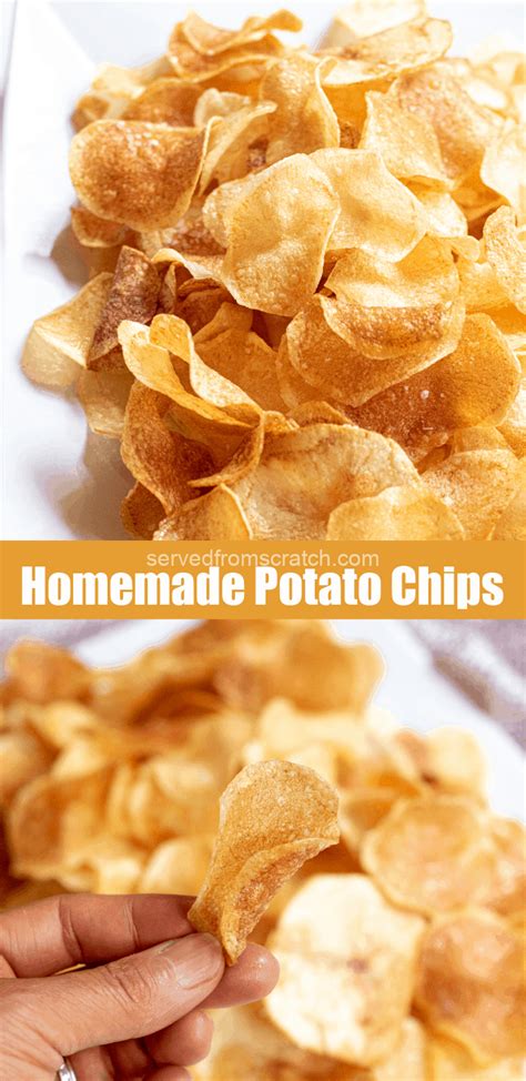 Homemade Potato Chips Served From Scratch