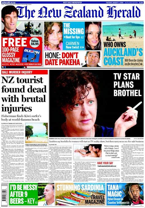 newspaper the new zealand herald new zealand newspapers in new zealand tuesday s edition