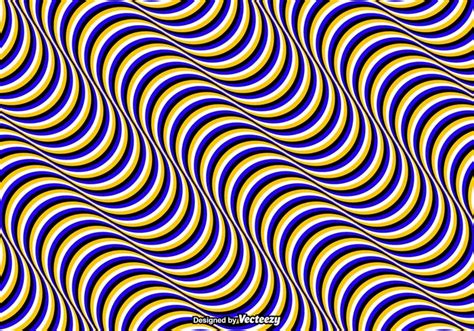 Vector Seamless Pattern With Optical Illusion Wavy Colored Lines 157606