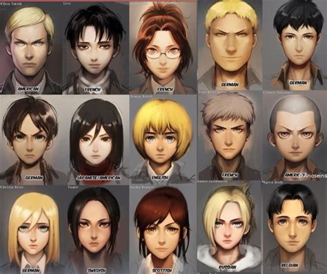 Image Result For Aot Characters Attack On Titan Characters Attack