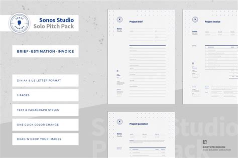 A creative brief is a document that outlines requirements for a creative marketing project. Brief - Estimation - Invoice | Creative InDesign Templates ...