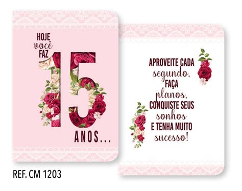 10 Cartões Aniversário De 15 Anos Com Envelopes 10 X 15 Cm R 25 00