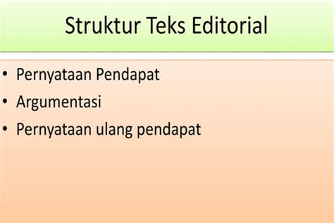 Contoh Teks Editorial Opini Singkat Beserta Struktur Fakta