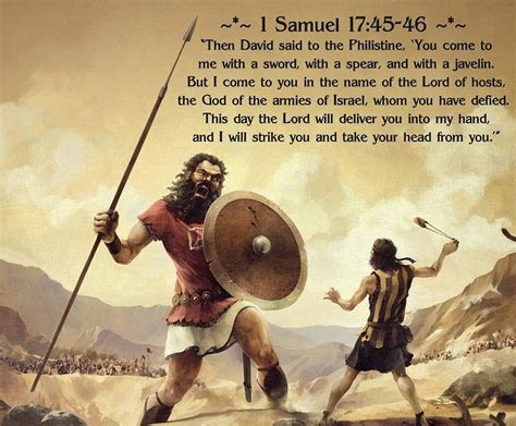 1 Samuel 1745 46 Nkjv Then David Said To The Faithful In Christ