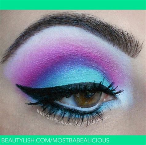 Teal Pink Colorful Makeup 80s Makeup Eyeshadow Makeup