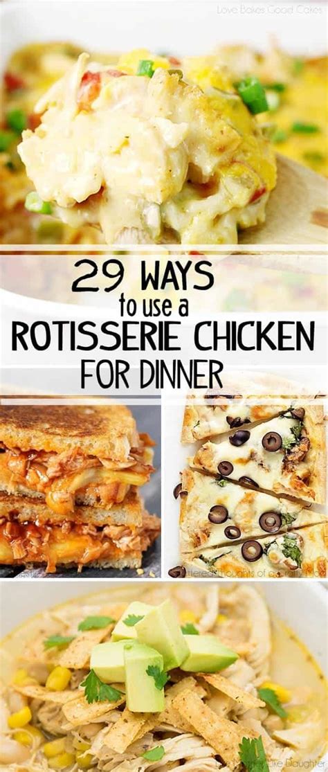 24 best rotisserie chicken recipes that give a new life to leftovers. 29 Dinner Ideas from a Rotisserie Chicken - Scattered ...