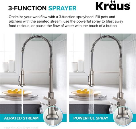 I have researched and collected the ultimate list of the top 50 best kitchen sink faucets to buy in the year 2018. Kraus KPF1691SFS Single Handle Commercial Kitchen Faucet ...