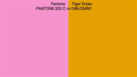 Pantone 223 C Vs Tiger Drylac 049 22450 Side By Side Comparison