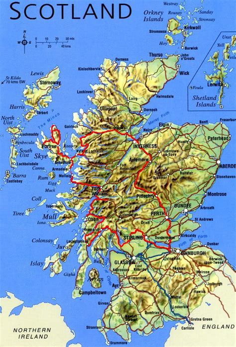 Scotland Tourist Map Scotland Mappery