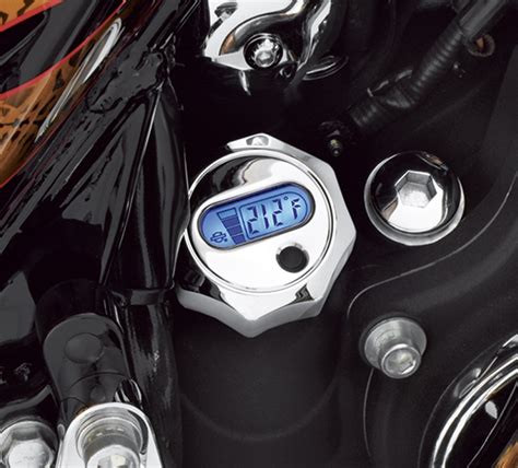 Oil Level And Temperature Dipstick With Lighted Lcd Readout Chrome