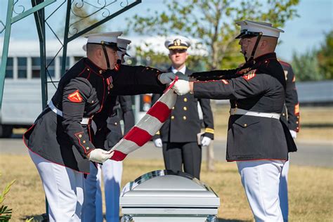 Military Funeral Honors With Funeral Escort Are Conducted For Us