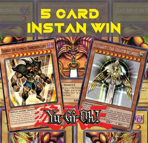 Review 5 Card Instant Win In Yu Gioh Peakd