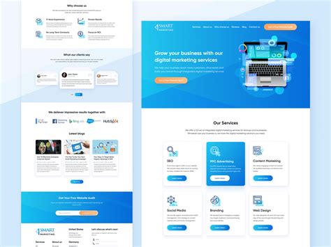 Landing Page Design For A Digital Marketing Agency Landing Page