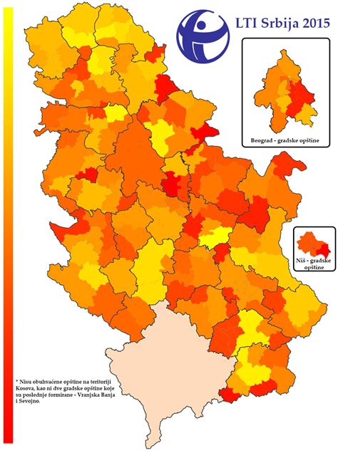 Gradovi Opštine Gradovi Mapa Srbije