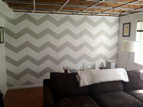 Atypical Day Painting A Chevron Wall