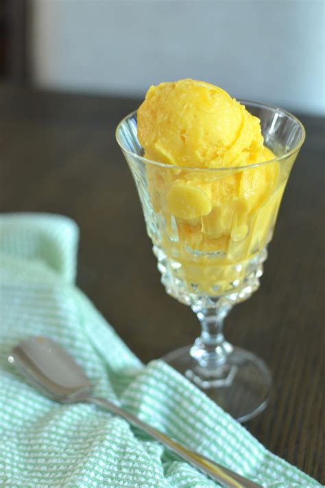 Playing With Flour 3 Ingredient Super Quick Mango Coconut Sorbet