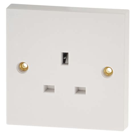 Bg 13a 1 Gang Unswitched Socket White Electricaldirect