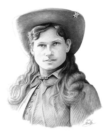 "Annie Oakley," Graphite Pencil by Zahradka Art and Illustration