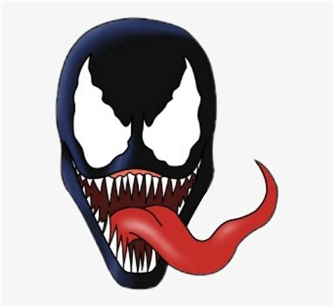 Venom Clipart Marvel Venom Venom Cartoon Drawing Face Free