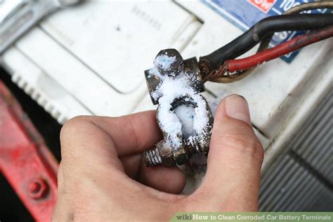 With a mix of some baking soda and water, you can usually eat away all the corrosion on the terminals. Expert Advice on How to Clean Corroded Car Battery Terminals