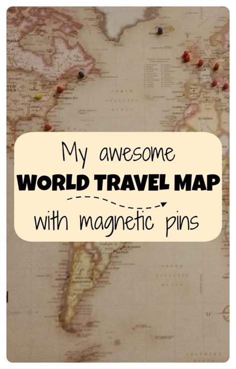My Awesome World Travel Map With Pins Is On Sale Points With A Crew
