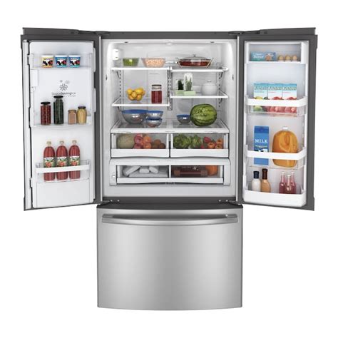 Ge 277 Cu Ft French Door Refrigerator With Dual Ice Maker Stainless