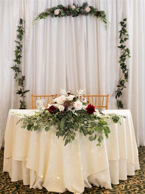 Consider a preseved bouquet you can have as a keepsake long after your wedding. The Prettiest Color Palette We Ever Did See | Head table ...