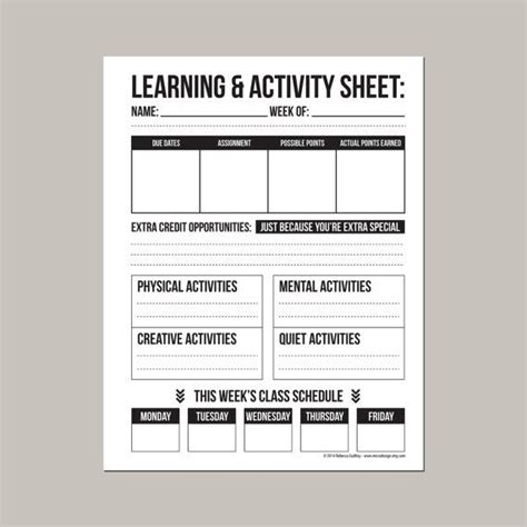 Learning And Activity Worksheet Printable Pdf Sheet Learning Activities Mind Body Spirit Learning