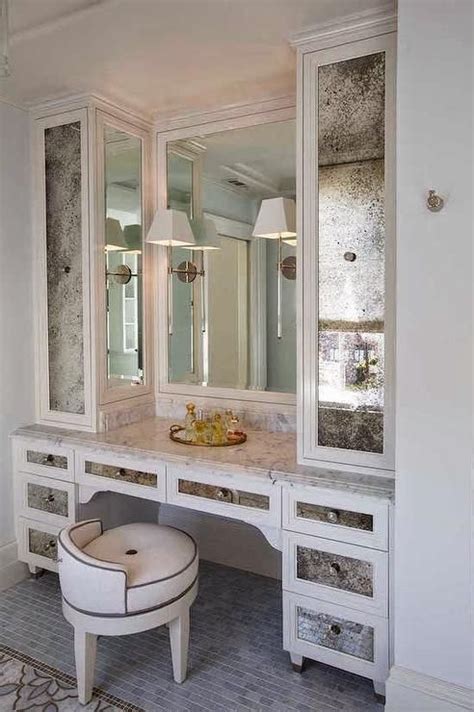 Good mornings start with godmorgon. Glam dressing room features a built-in dressing table with ...