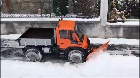 Rc Unimog Snow Plow Turns Sidewalk Cleaning Into Epic Way To Spend A