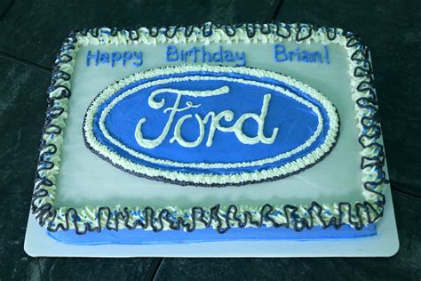 Ford Birthday Cake Cake Cake Creations Brian Ford