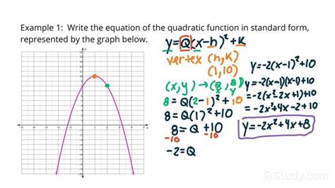 How To Write A Quadratic Equation Using 2 Points Tessshebaylo