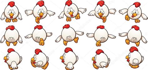 Cartoon Chicken Walking Stock Vector Image By ©memoangeles 123161046