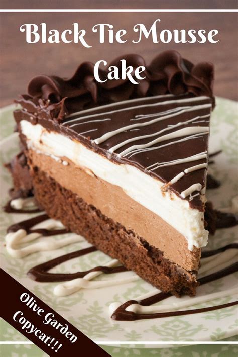 6,476,415 likes · 4,157 talking about this · 31,226,140 were here. Black Tie Mousse Cake- If you LOVE Olive Garden's Black Tie Mousse Cake as much as I do surely ...