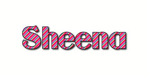 Sheena Лого Бесплатный инструмент для дизайна имени от Flaming Text