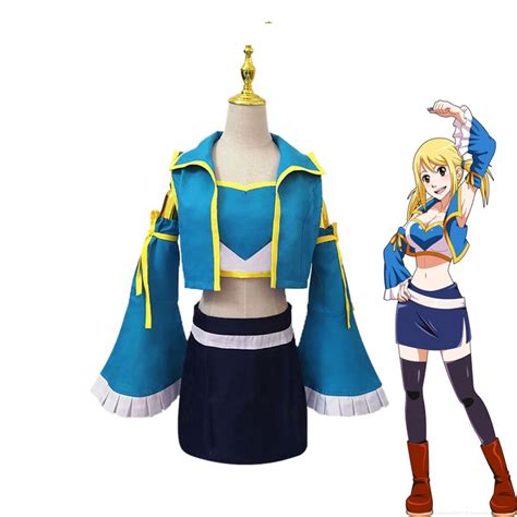 Anime Fairy Tail Lucy Heartfilia Uniforms Cosplay Costume Cosplay Clans