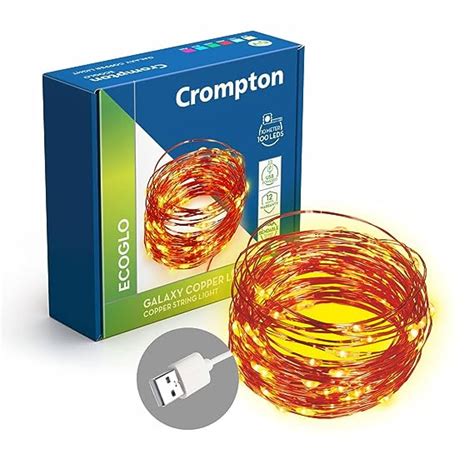 Buy Crompton Galaxy Decoration Copper Usb Powered String Fairy Lights