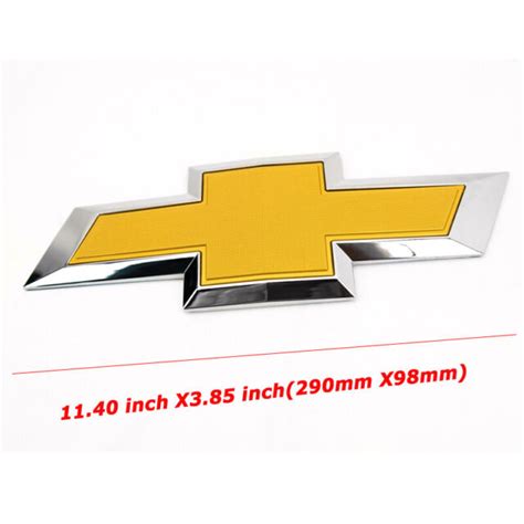 Gold Silverado Emblem For Chevy 2014 2018 Tailgate Bow Tie Emblem