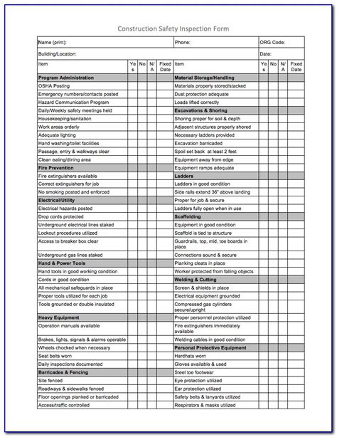 Aed Checklist Printable Form