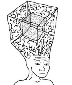 Press the ← and → keys to navigate the gallery, 'g' to view the gallery, or 'r' to view a random image. Small Brain Wojak Png - Blue electronic waves illustration ...
