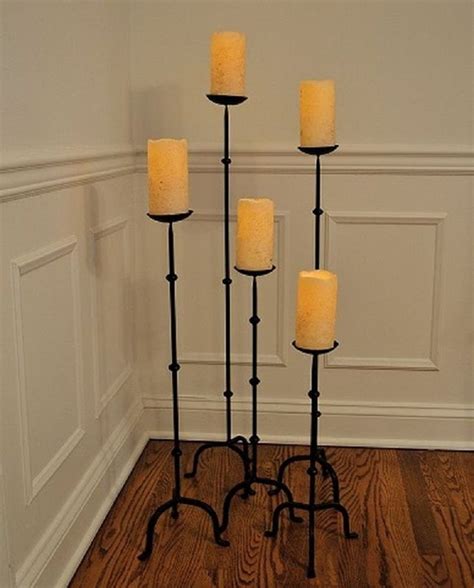 Maybe you would like to learn more about one of these? 5 pc set FLOOR STAND CANDLE STICK PILLAR HOLDERS BLACK ...