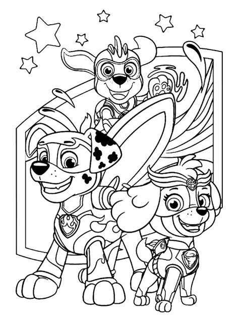 Wenn dir „paw patrol ausmalbilder gefällt, gefallen dir vielleicht auch diese ideen. Ausmalbilder Mighty Pups - Paw Patrol Mighty Pups Chase ...