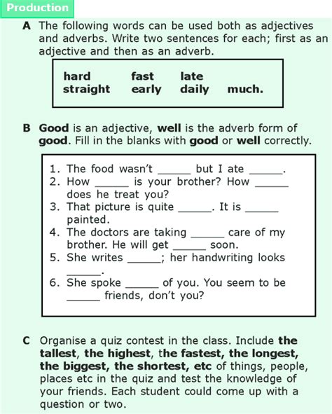 Degrees of comparison of adjectives interactive exercise for grade 6. Grade 6 Grammar Lesson 15 Adjectives and adverbs (6 ...